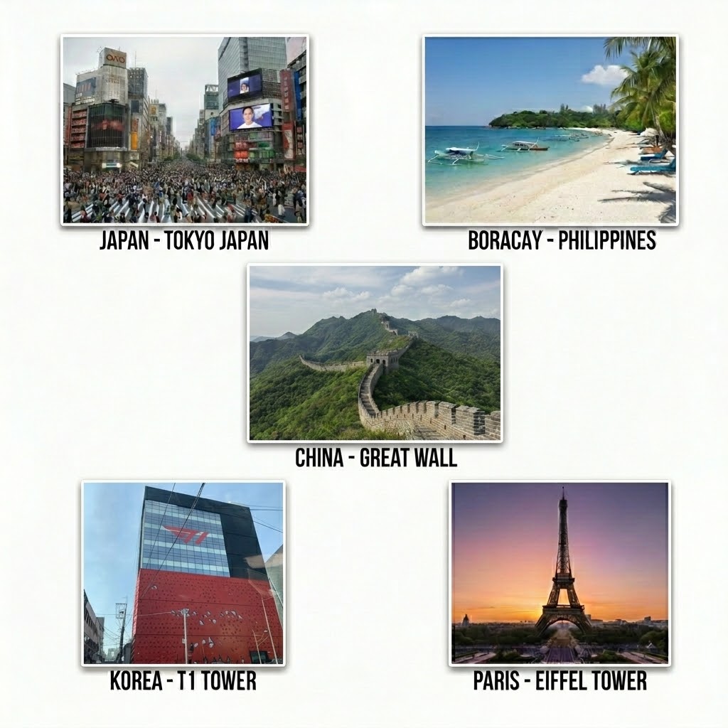 Places to Visit Collage